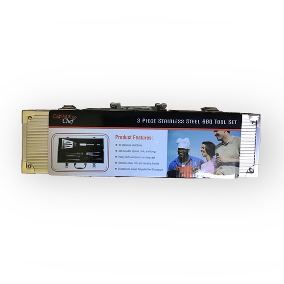 COPY - 3 Piece Stainless Steel BBQ Tool Set - Picture 3 of 3